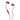 Skull Candy Jib In-Ear Earbuds with Mic - Red/Black